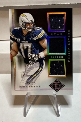 2014 Panini Limited Star Factor Triple Materials Philip Rivers  /25 (Game Worn)