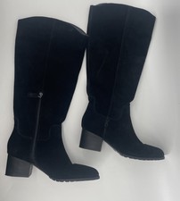 Vionic Black Suede Boots Womens 9 Bixby Weste...
