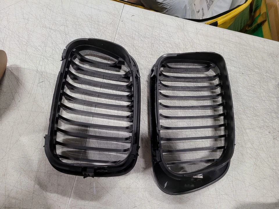 For 1999-2002 BMW E46 320i 323i 328i 330Ci Coupe Gloss Black Kidney Grill Grille Foto 2 de 4