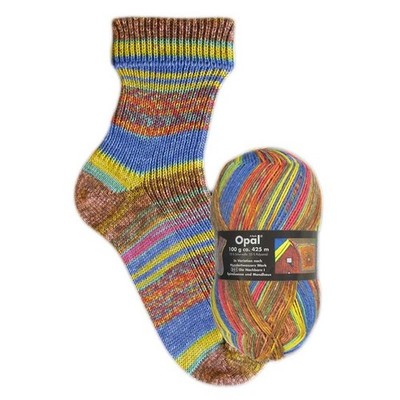 Opal Sock Yarn Hundertwasser  2,  superwash 4-ply 100g/465yd  #2100
