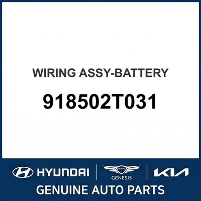 2011-2013 Kia Optima Wiring Assembly-Battery OEM New 918502T031