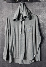 Womens Vineyard Vines Edgartown Lightweight Hoodie Sz Small Gray