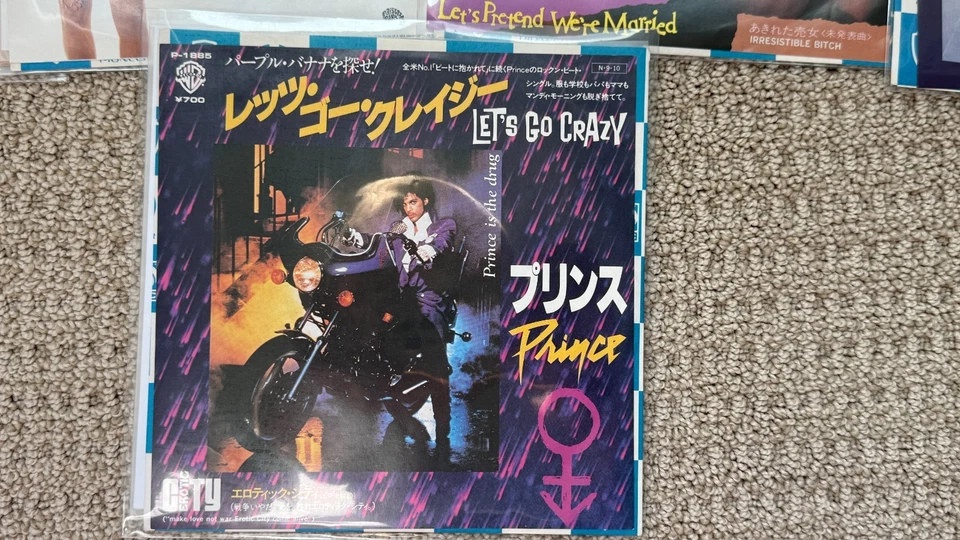 Prince & Associated Artists 7" Vinyl Single Lot Japanese & US Promo 45 RPM VG+ - Bild 4 von 4