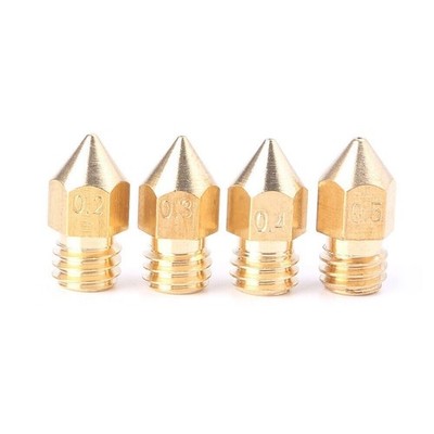 0.2/0.3/0.4/0.5mm Nozzle 3D Printer Extruder Head for MK8 Makerbot 1.75mm