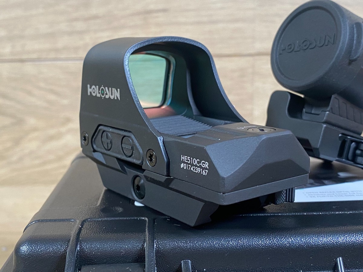 HOLOSUN HE510C-GR/HM3X GREEN DOT MAGNIFIER COMBO W/CASE & FREE