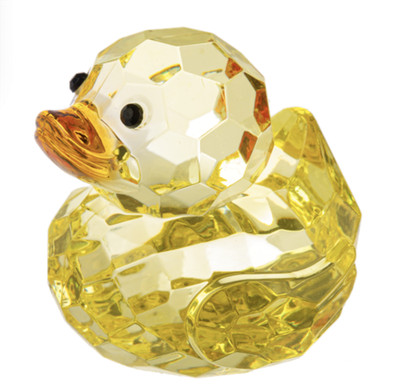 Crystal Expressions Ganz Acrylic Sweet Yellow Duck Figurine, 2.5'' high