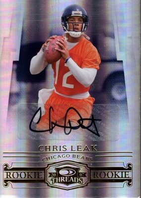 2007 Donruss Threads #237 Chris Leak RC Auto /299 - FB