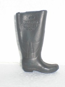 GOODRICH HIPRESS BOOT MINIATURE SALESMAN PROMO SAMPLE DARK BROWN