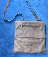 Vintage Vera Pelle Made in Italy Soft Dark Chocolate Brown Leather Crossbody Bag