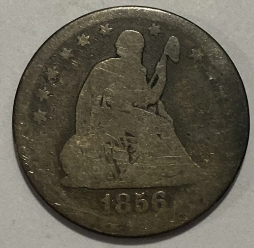 1856 - Seated Liberty Quarter - Exact Coin Imaged #SL114