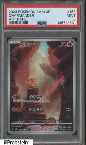 2023 Pokemon SV2A Japanese Art Rare #168 Charmander PSA 9 MINT