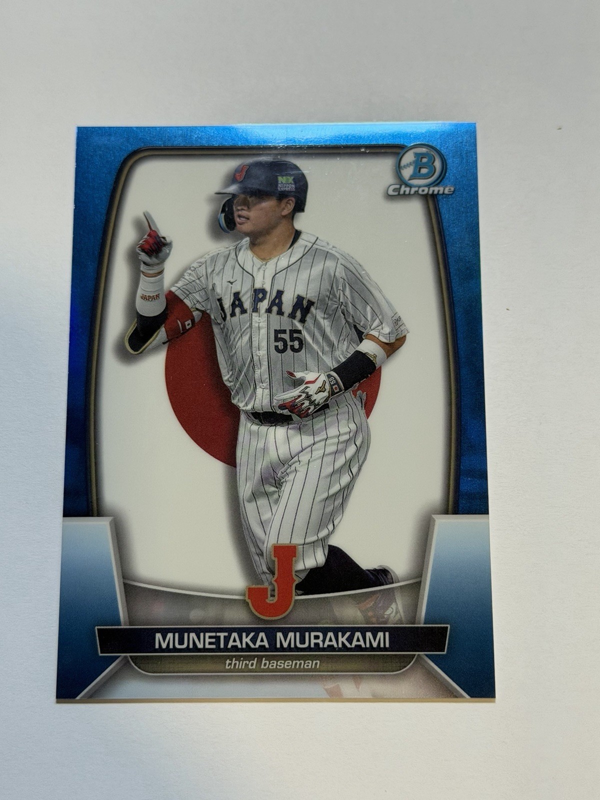 2023 Bowman Chrome - Munetaka Murakami #WBC-50 Flag Blue Refractor /75 WBC RC