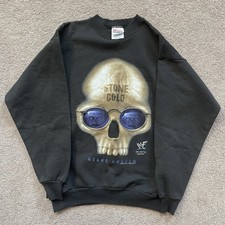 Vintage YOUTH Stone Cold Steve Austin SKULL Crewneck Sweatshirt Youth XL Mens S