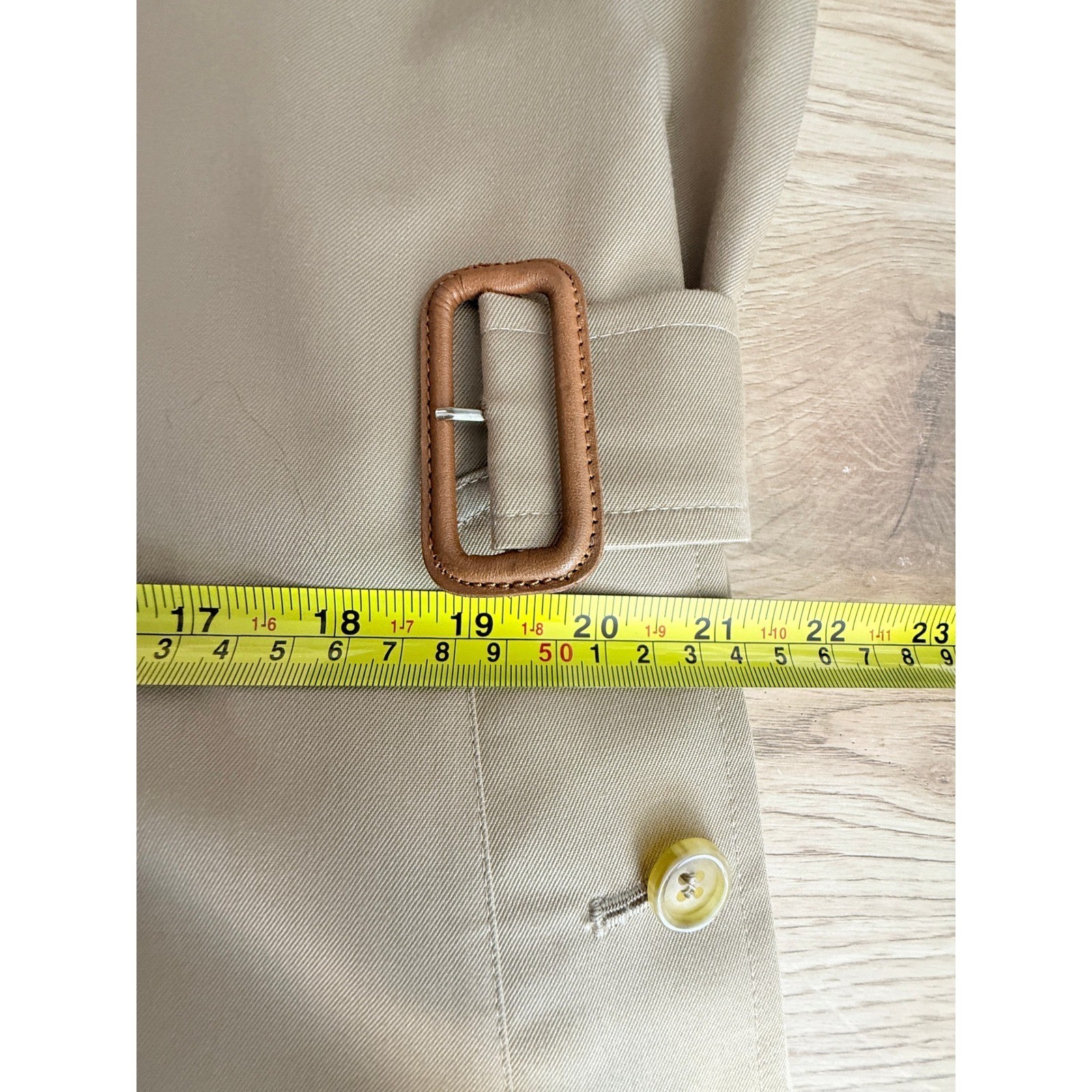 Vintage New Burberrys' of London Victoria Trench Coat Tan Belted Warmer 96' NWT image 8