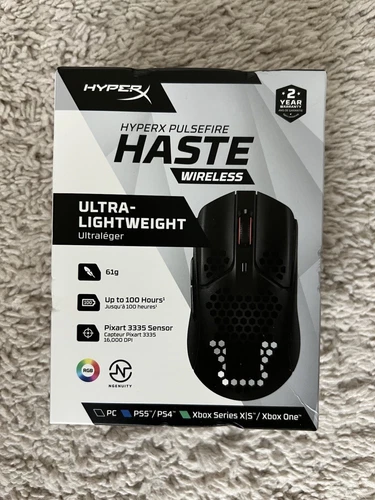 HyperX Pulsefire Haste 2 Lightweight Wireless Gaming Mouse Black - BRAND NEW!