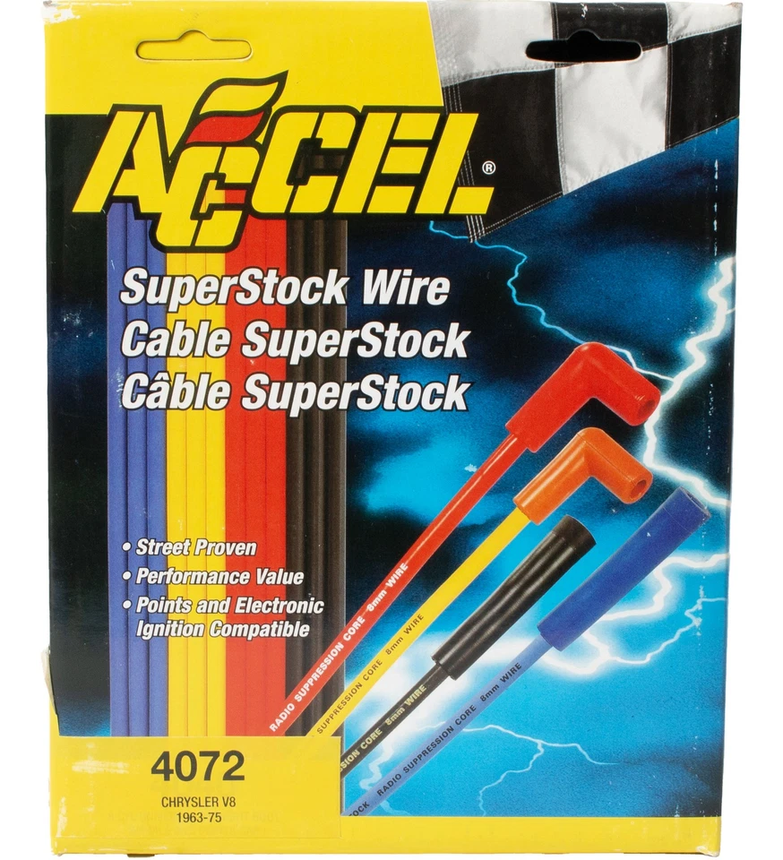 Accel Super Stock Ignition Wire Set Fits 1963-75 Chrysler Dodge Part Number 4072 - Image 2 of 4