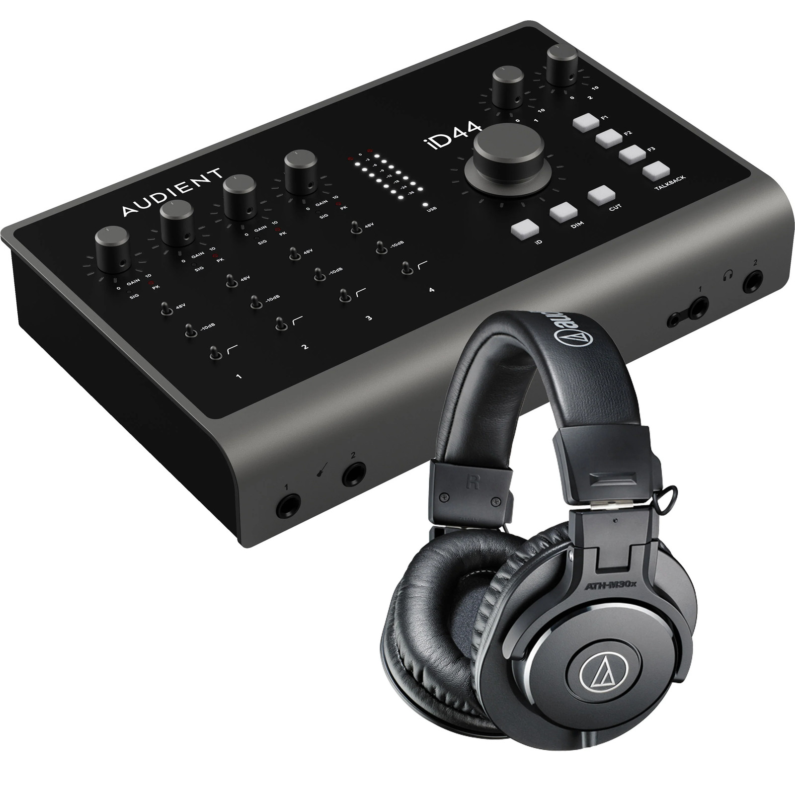 Audient iD44 MkII 20in/24out USB-C Audio Interface STUDIO KIT
