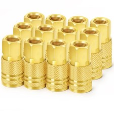 1/4Inch Female Industrial Coupler 1/4" NPT 4Ball Quick Connect Hose 12 PCS