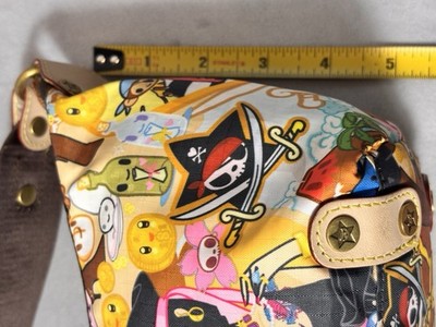 Lesportsac X Tokidoki Nylon Shoulder Bag Pouch Pirata Pattern w