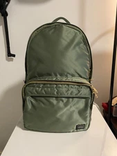 Porter Yoshida Tanker Backpack Daypack Sage Green 19L Excellent Condition