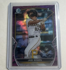 Topps 2023 Bowman Jase Bowen #BCP-146 Chrome Purple Refractor /250 Pirates