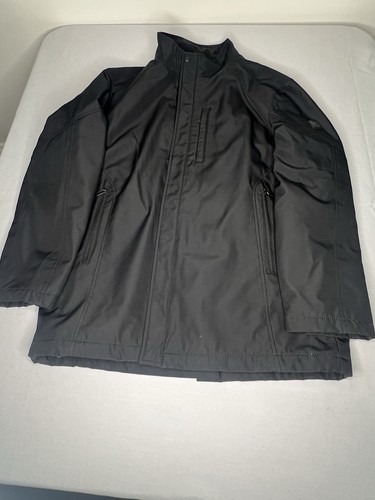 TUMI Tech Jacke Large schwarz Herren durchgehender Reißverschluss gefüttert Polyester Elasthan Outdoor - Bild 2 von 5