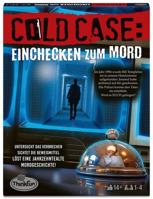 ThinkFun Cold Case: Einchecken zum Mord - Kombinationsspiel ab 14 Jahre | Spiel