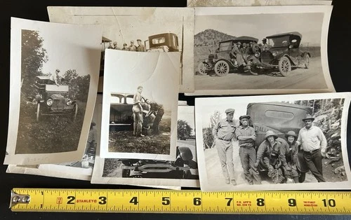 VINTAGE LOT OF EARLY - MID CENTURY MILITARY PHOTOS (14)  WW1 & WW2