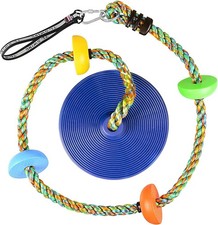 Katomi Climbing Rope Swing Tree Kids Swing with Platform and Disc Swing Seat ...