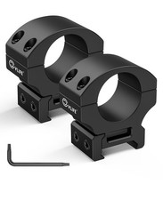 Precision 1 Inch Scope Rings Mount - 2 Pieces Medium, Matte Black
