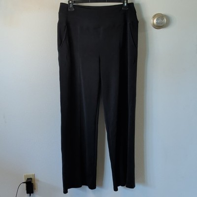 Zyia Active Women s Black Serenity Pants XXL Pull-On Elastic Waist Straight Leg