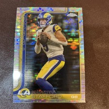 2026 Topps Chrome NFL Football Matthew Stafford Pulsar Parallel Rams MVP Buyback