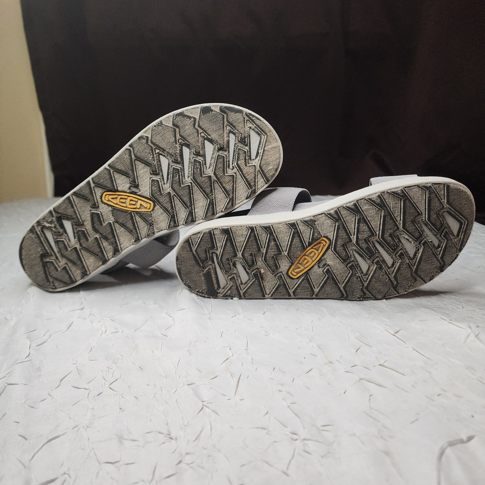 Sandali Keen donna Elle taglia 9 5 grigi cinturino posteriore spiaggia passeggio slingback