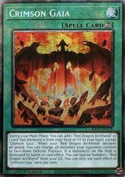 Crimson Gaia (Starlight Rare) RA05-EN070 Rarity Collection 5 1st Edition