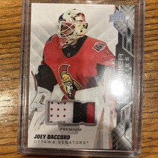 2019-20 UPPER DECK PREMIER JOEY DACCORD ROOKIE PATCH SILVER SPECTRUM #ed 16/49