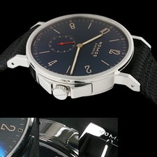 NOMOS Ahoy Atlantic AH1E1AT2 Used Wrist Watch Blue Dark Gray 5