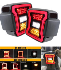 Led Tail Lights Rearbrakereverse For Jeep Wrangler Jk 08-17 Turn Signal Lamps