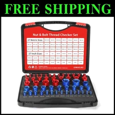 54-Piece Nut & Bolt Thread Checker Set