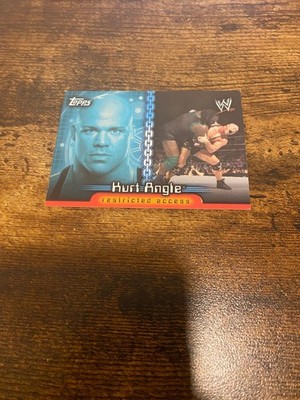 2006 Topps WWE Insider Restricted Access Champions C8 Kurt Angle