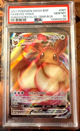 Eevee VMAX SWSH 087 - PSA 10 - Shining Fates - Black Star Promo - Pokemon  TCG