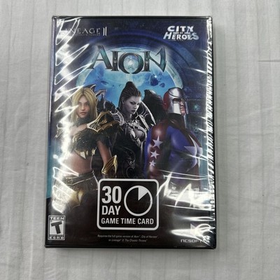 Aion Lineage 2 And City Of Hero s 30 Day Game Time Card Sealed