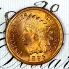 * 1895 * SUPERB+ BLAZING RED GEM BU MS INDIAN HEAD PENNY * FROM COLLECTION