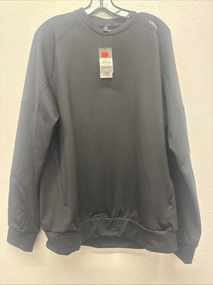 NWT UNRL Men s Black Crossover Crewneck Large Pullover