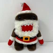 Domo Santa Claus Plush 10" Brown Red Christmas Holiday Stuffed Animal 2013