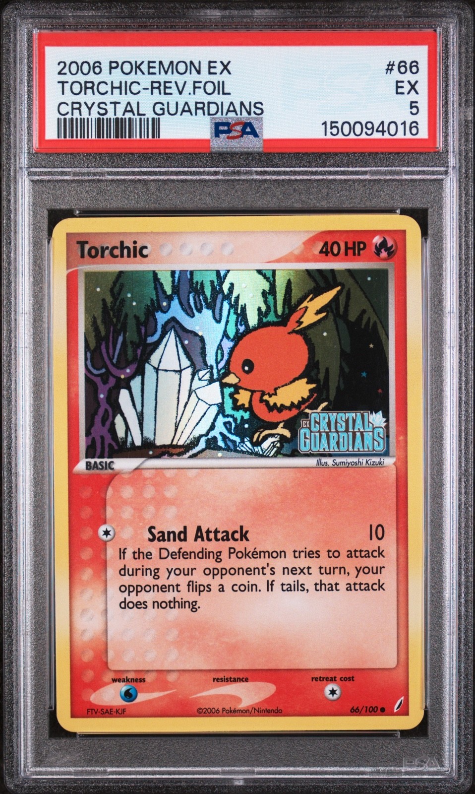 2006 POKEMON EX CRYSTAL GUARDIANS #66 TORCHIC-REV.FOIL CRYSTAL GUARDIANS
