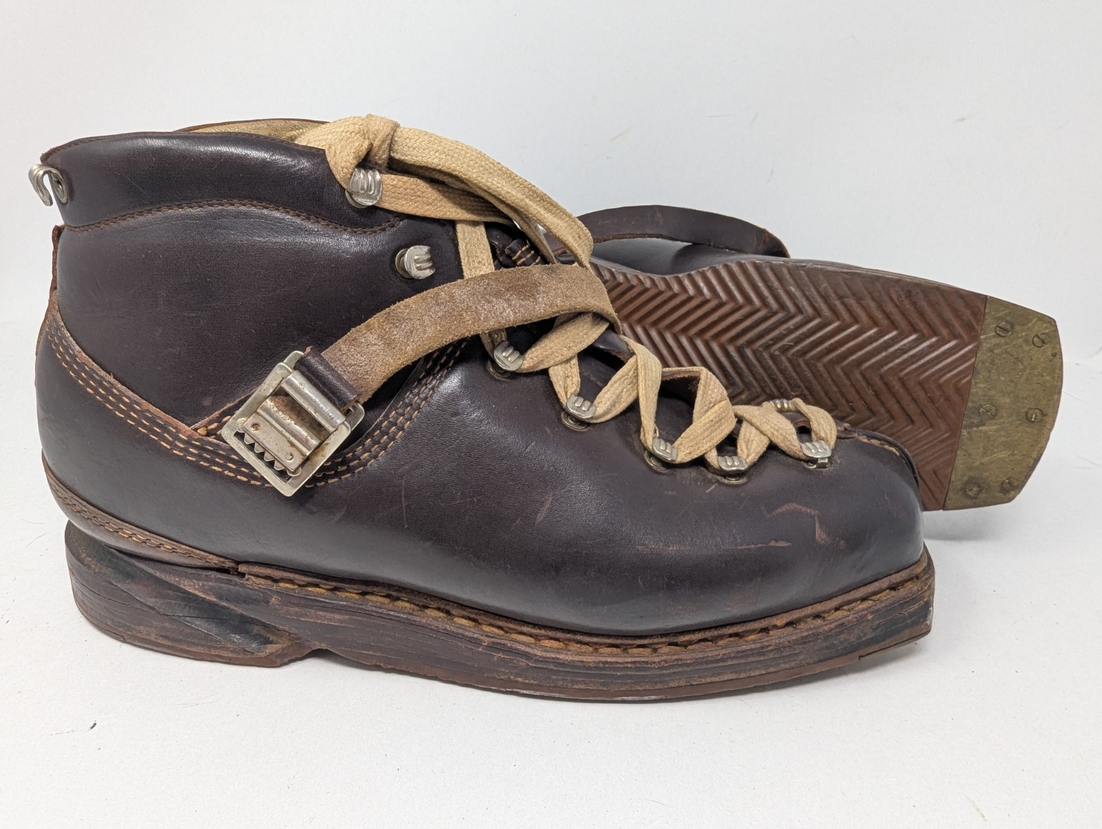 SALOMON Scarponi da sci tedeschi VINTAGE uomo 10 Bergman antichi **SOLO DA ESPOSIZIONE