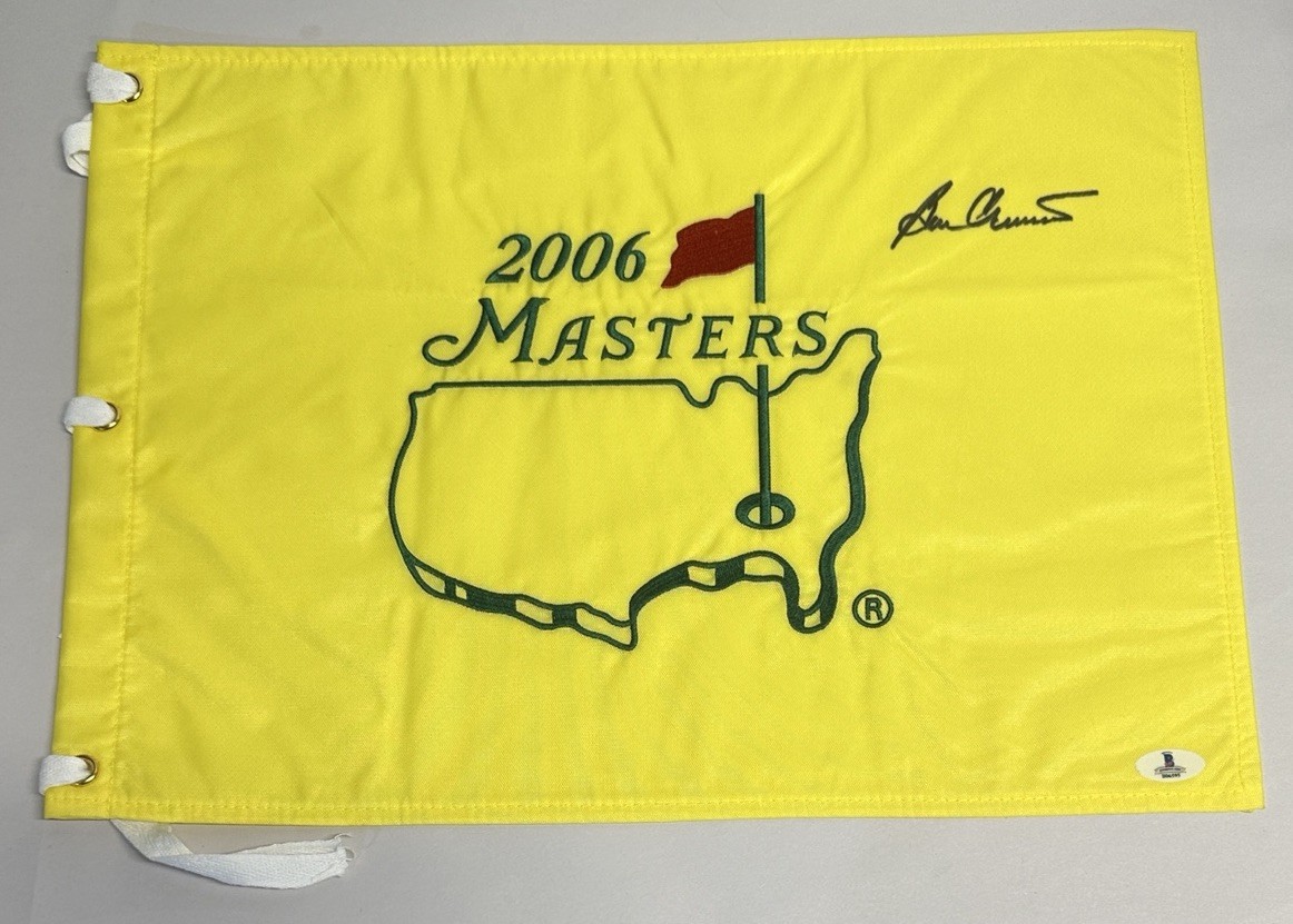Ben Crenshaw Signed 2006 Masters Golf Pin Flag Beckett 