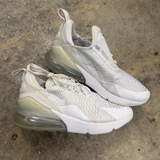 Nike Air Max 270 Grade School Running Shoes White 943345-103 Size 4Y