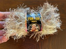 Lion Brand Yarn Fun Fur Eyelash Yarn 64 Yards 1.5oz Sandstone 205