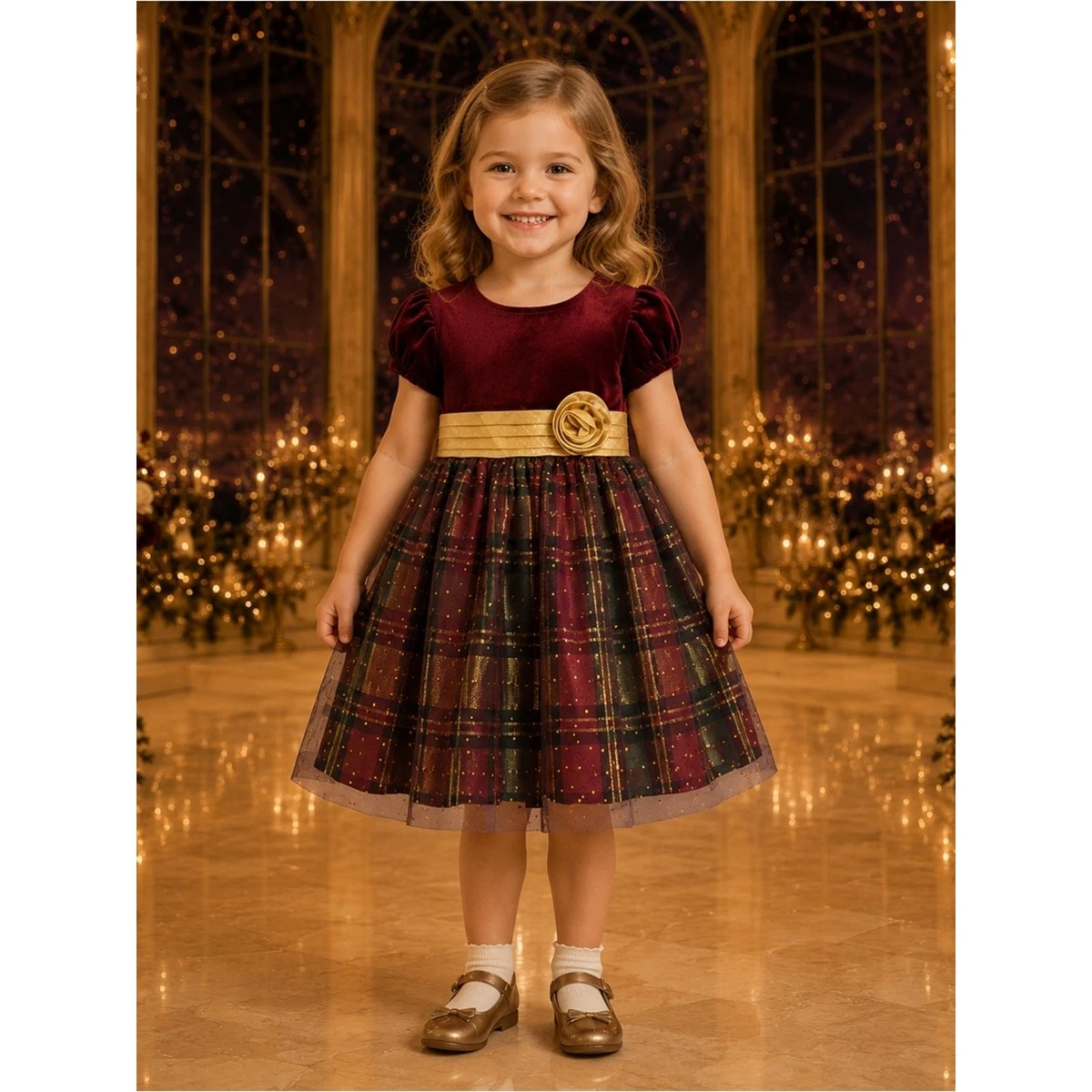 bonnie jean christmas dress 4t Dresses for Girls for sale Size:32x32 PROMO::BIGDEAL Flowy Long Dress For Ebay Shell feel festive and